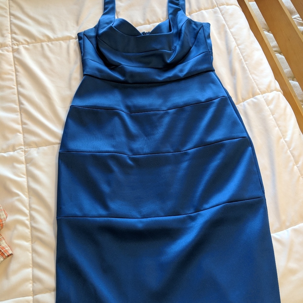 Blue evening dress